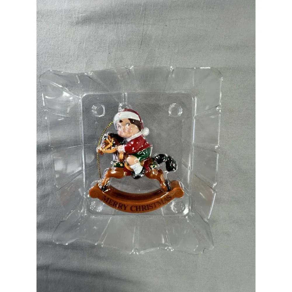 VTG 2005 Campbell's Soup collector's Christmas ornament Kid Riding Rocking Horse